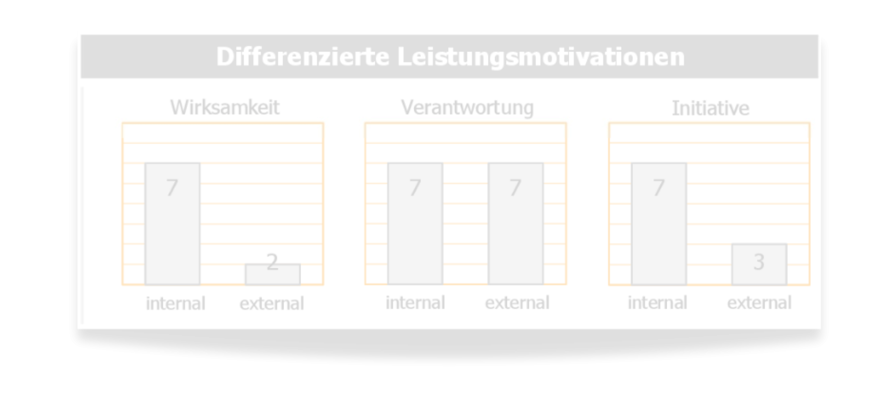 Die Differenzierten Leistungsmotivationen geben Auskunft über die Ausprägung und Beschaffenheit Ihres Antriebs